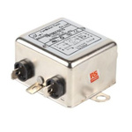 RS PRO 3A 115/250 V ac 50/60Hz, Chassis Mount Power Line Filter, Fast-On, Single Phase