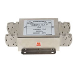 RS PRO 16A 115/250 V ac 50/60Hz, Chassis Mount Power Line Filter, Terminal Block, Single Phase