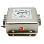RS PRO 20A 300/520 V ac 50/60Hz, Chassis Mount Power Line Filter, Terminal Block 3 Phase