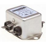 Roxburgh EMC, RES10 10A 250 V ac DC → 400Hz, Chassis Mount RFI Filter, Fast-On, Single Phase