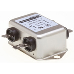 Roxburgh EMC, RES10 1A 250 V ac DC → 400Hz, Chassis Mount RFI Filter, Fast-On, Single Phase