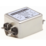 Roxburgh EMC, RES10 16A 250 V ac DC → 400Hz, Chassis Mount RFI Filter, Fast-On, Single Phase