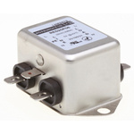 Roxburgh EMC, RES20 6A 250 V ac DC → 400Hz, Chassis Mount RFI Filter, Fast-On, Single Phase