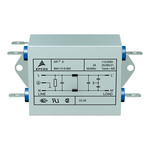 EPCOS, B84114D 6A 250 V ac/dc 60Hz, Flange Mount EMC Filter, Tab, Single Phase