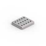 Wurth Elektronik Tin Plated Steel Shielding Cage Seamless Cover, 26.6 x 23.6 x 4mm