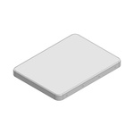 Masach Tech Tin Plated Steel Shielding Cage Seamless Cover, 55.4 x 41.4 x 4mm
