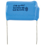 Cornell-Dubilier RC Capacitor 500nF 100Ω Tolerance ±20% 250 V ac, 600 V dc 1-way Through Hole Q Series