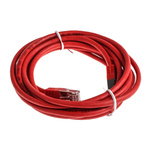 RS PRO Cat6 Male RJ45 to Male RJ45 Ethernet Cable, S/FTP, Red PVC Sheath, 3m