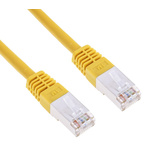 RS PRO Cat6 Male RJ45 to Male RJ45 Ethernet Cable, S/FTP, Yellow PVC Sheath, 1m