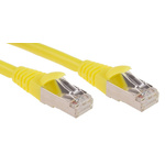 RS PRO Cat6 Male RJ45 to Male RJ45 Ethernet Cable, F/UTP, Yellow LSZH Sheath, 3m