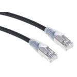 RS PRO Cat6 Male RJ45 to Male RJ45 Ethernet Cable, F/UTP, Black LSZH Sheath, 3m
