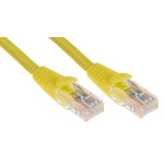 RS PRO Cat5e Male RJ45 to Male RJ45 Ethernet Cable, U/UTP, Yellow LSZH Sheath, 3m
