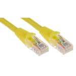 RS PRO Cat5e Male RJ45 to Male RJ45 Ethernet Cable, U/UTP, Yellow LSZH Sheath, 2m