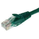 RS PRO Cat5e Male RJ45 to Male RJ45 Ethernet Cable, U/UTP, Green PVC Sheath, 5m