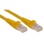 RS PRO Cat6 Male RJ45 to Male RJ45 Ethernet Cable, U/UTP, Yellow PVC Sheath, 5m
