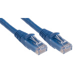 RS PRO Cat6 Male RJ45 to Male RJ45 Ethernet Cable, U/UTP, Blue PVC Sheath, 1m