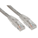 RS PRO Cat6 Male RJ45 to Male RJ45 Ethernet Cable, U/UTP, Grey PVC Sheath, 0.5m
