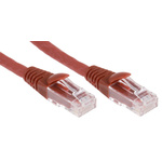 RS PRO Cat6 Male RJ45 to Male RJ45 Ethernet Cable, U/UTP, Red LSZH Sheath, 2m