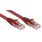 RS PRO Cat6 Male RJ45 to Male RJ45 Ethernet Cable, U/UTP, Red LSZH Sheath, 5m