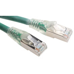 RS PRO Cat6 Male RJ45 to Male RJ45 Ethernet Cable, F/UTP, Green LSZH Sheath, 5m