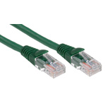 RS PRO Cat5e Male RJ45 to Male RJ45 Ethernet Cable, U/UTP, Green LSZH Sheath, 10m
