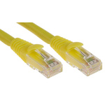 RS PRO Cat6 Male RJ45 to Male RJ45 Ethernet Cable, U/UTP, Yellow LSZH Sheath, 2m