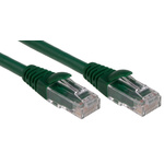 RS PRO Cat6 Male RJ45 to Male RJ45 Ethernet Cable, U/UTP, Green LSZH Sheath, 2m