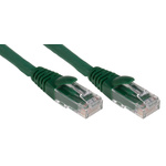 RS PRO Cat6 Male RJ45 to Male RJ45 Ethernet Cable, U/UTP, Green LSZH Sheath, 3m