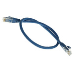 RS PRO Cat6 Male RJ45 to Male RJ45 Ethernet Cable, U/UTP, Blue LSZH Sheath, 0.5m