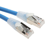 RS PRO Cat6 Male RJ45 to Male RJ45 Ethernet Cable, F/UTP, Blue LSZH Sheath, 10m