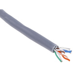 RS PRO Cat5e Ethernet Cable, F/UTP, Grey PVC Sheath, 305m
