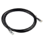 RS PRO Cat6 Male RJ45 to Male RJ45 Ethernet Cable, U/UTP, Black PVC Sheath, 2m