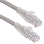 RS PRO Cat6 Male RJ45 to Male RJ45 Ethernet Cable, U/UTP, Grey PVC Sheath, 2m