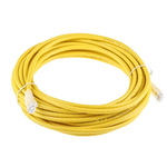 RS PRO Cat6 Male RJ45 to Male RJ45 Ethernet Cable, U/UTP, Yellow PVC Sheath, 10m