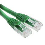 RS PRO Cat6 Male RJ45 to Male RJ45 Ethernet Cable, U/UTP, Green LSZH Sheath, 0.5m