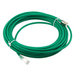 RS PRO Cat6 Male RJ45 to Male RJ45 Ethernet Cable, F/UTP, Green LSZH Sheath, 10m