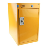 RS PRO 1 Door Steel Yellow Locker, 480 mm x 300 mm x 450mm