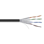 RS PRO Cat7 Ethernet Cable, U/FTP, Black LSZH Sheath, 100m, Low Smoke Zero Halogen (LSZH)