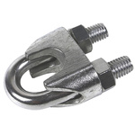 RS PRO Stainless Steel Wire Rope Grip, AISI 304 (U-Bolt), AISI 316 (Base)