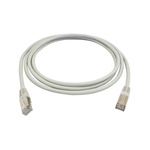 RS PRO Cat6 Male RJ45 to Male RJ45 Ethernet Cable, F/UTP, Grey PVC Sheath, 3m, IEC 60332-1