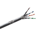 RS PRO Cat7a Ethernet Cable, F/UTP, Grey LSZH Sheath, 500m, Low Smoke Zero Halogen (LSZH)