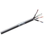 RS PRO Cat6a Ethernet Cable, U/FTP, Grey, 100m, Low Smoke Zero Halogen (LSZH)