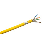 RS PRO Cat7 Ethernet Cable, S/FTP, Yellow LSZH Sheath, 100m