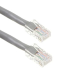 RS PRO Cat6 RJ45 to RJ45 Ethernet Cable, U/UTP, Grey, 2.1m