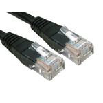 RS PRO Cat5e Male RJ45 to Male RJ45 Ethernet Cable, U/UTP, Black PVC Sheath, 5m