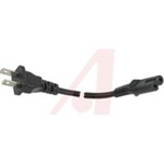 Power Cord; 2.5 A; C5; 6 ft. 7 in.; 0.144 x 280 in.; 312.5 W; 125 V; 60  degC