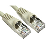 RS PRO Cat6a Straight Male RJ45 to Straight Male RJ45 Ethernet Cable, S/FTP, Grey LSZH Sheath, 1.5m, Low Smoke Zero