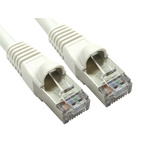 RS PRO Cat6a Straight Male RJ45 to Straight Male RJ45 Ethernet Cable, S/FTP, White LSZH Sheath, 1m, Low Smoke Zero