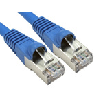 RS PRO Cat6a Straight Male RJ45 to Straight Male RJ45 Ethernet Cable, S/FTP, Blue LSZH Sheath, 25m, Low Smoke Zero