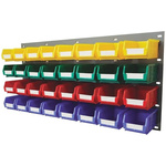 RS PRO PP Louvre Panel Storage Unit Louvred Panel, 438mm x 914mm, Blue, Green, Red, Yellow